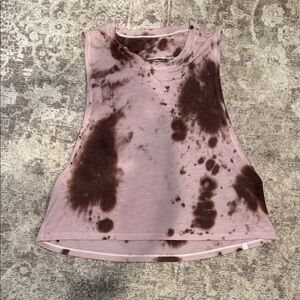 lululemon athletica Pink and Brown Muscle Tee